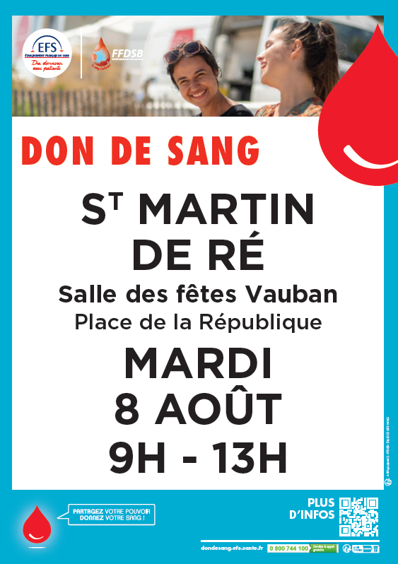 Don De Sang Site Officiel De La Mairie De Saint Martin De R